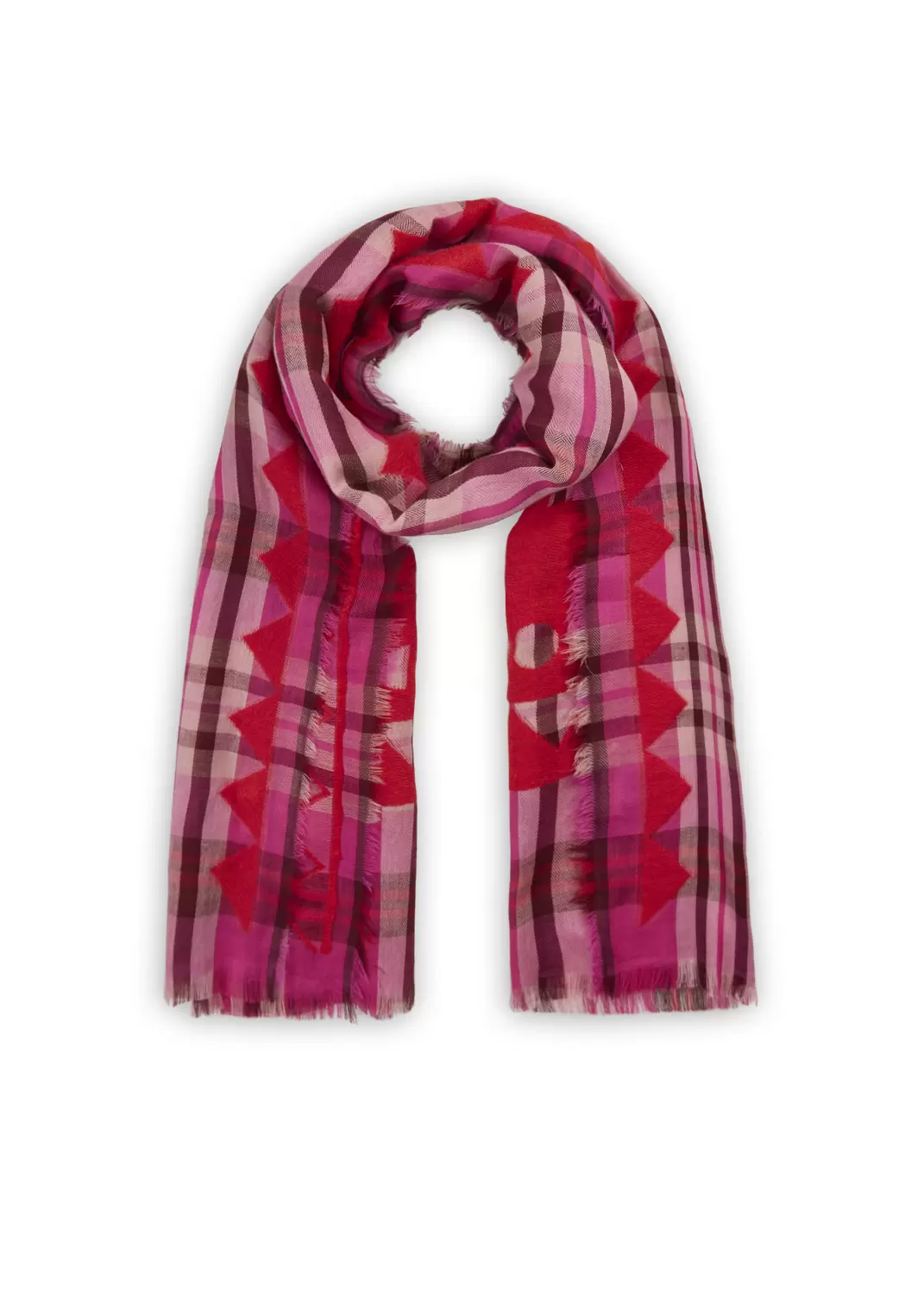 FIL COUPÉ SCARF COTTON MIX CHECKS p