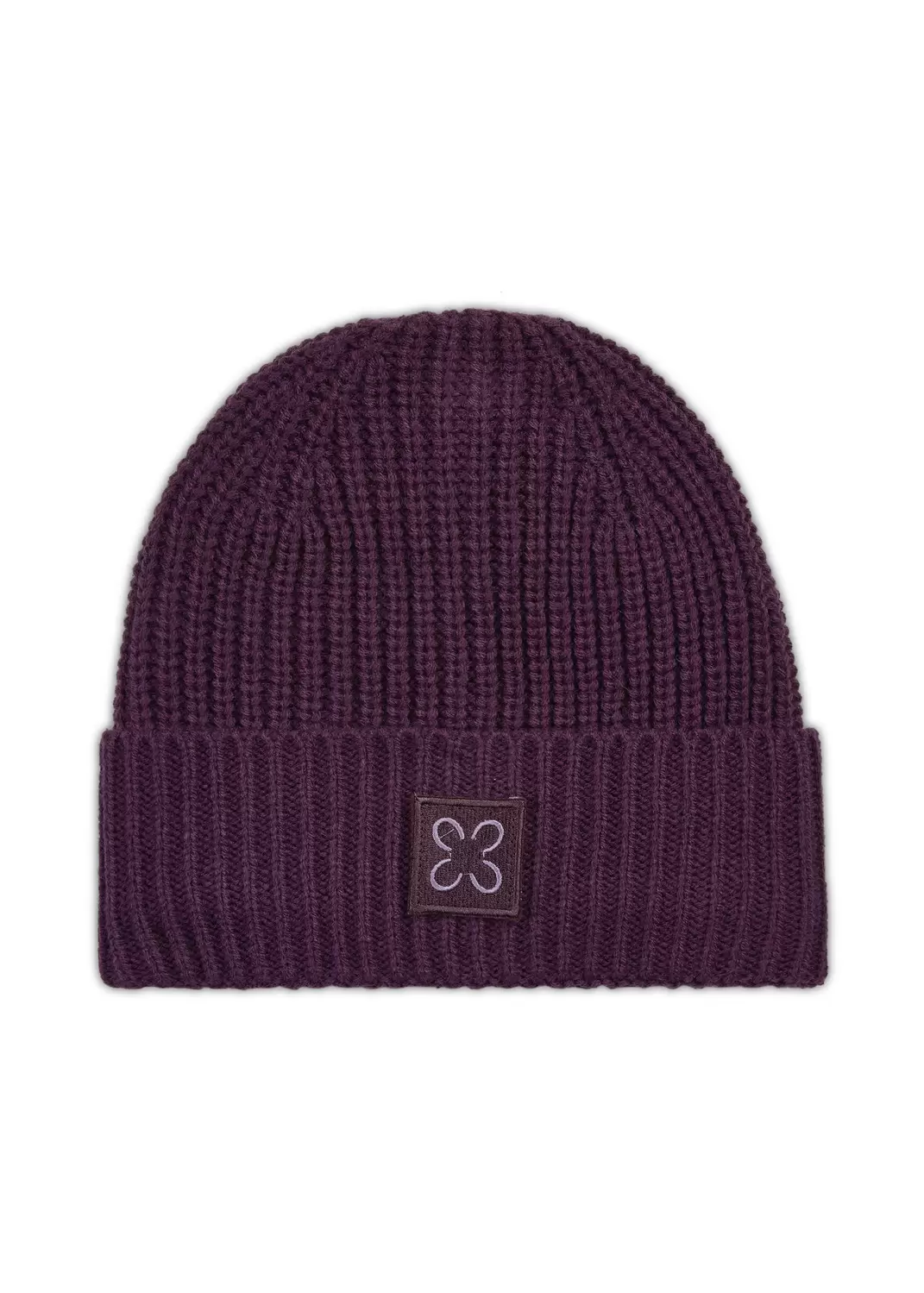 KNITTED HAT ACRYL/WOOL SOLID lila-2