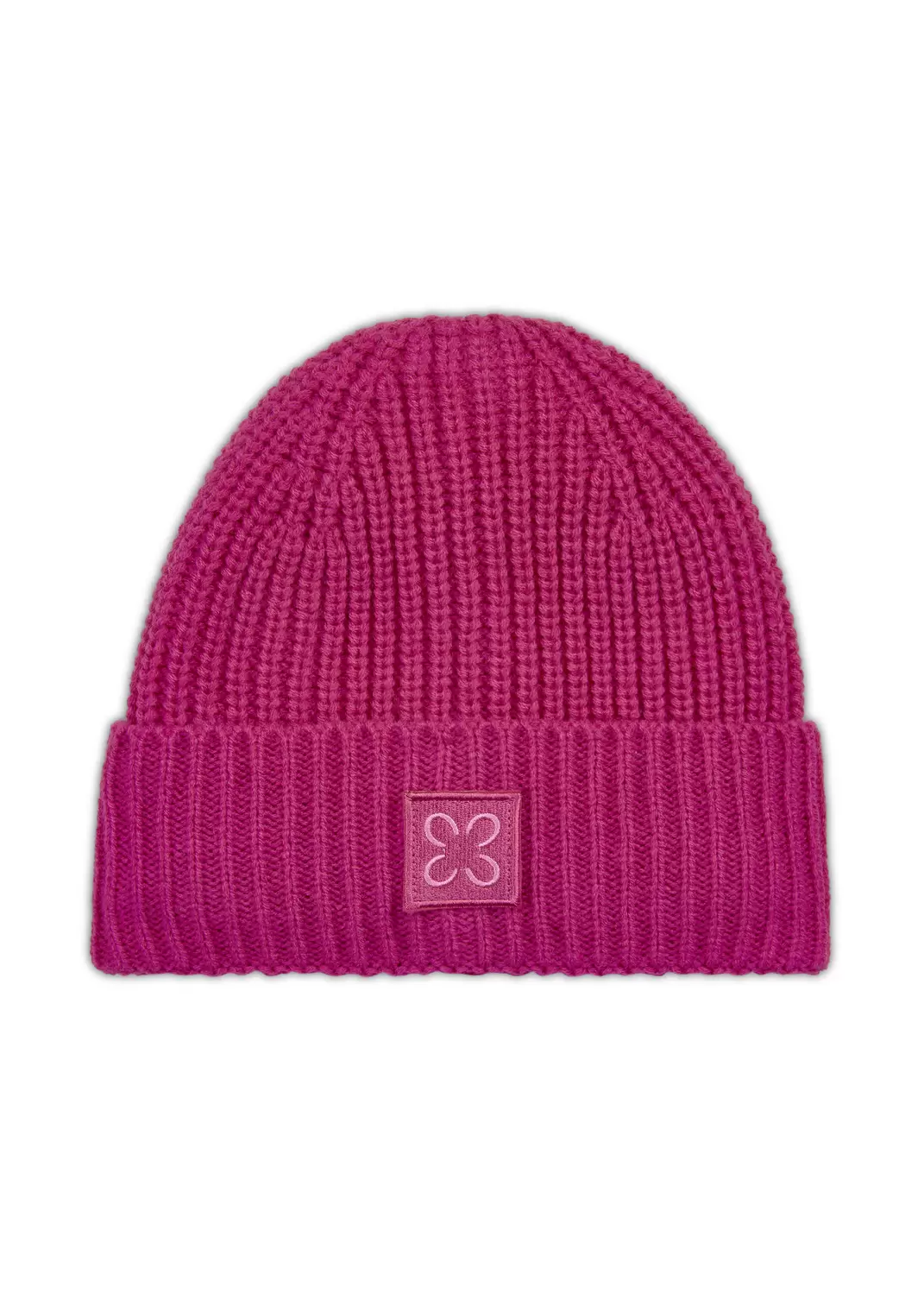 KNITTED HAT ACRYL/WOOL SOLID pink-2