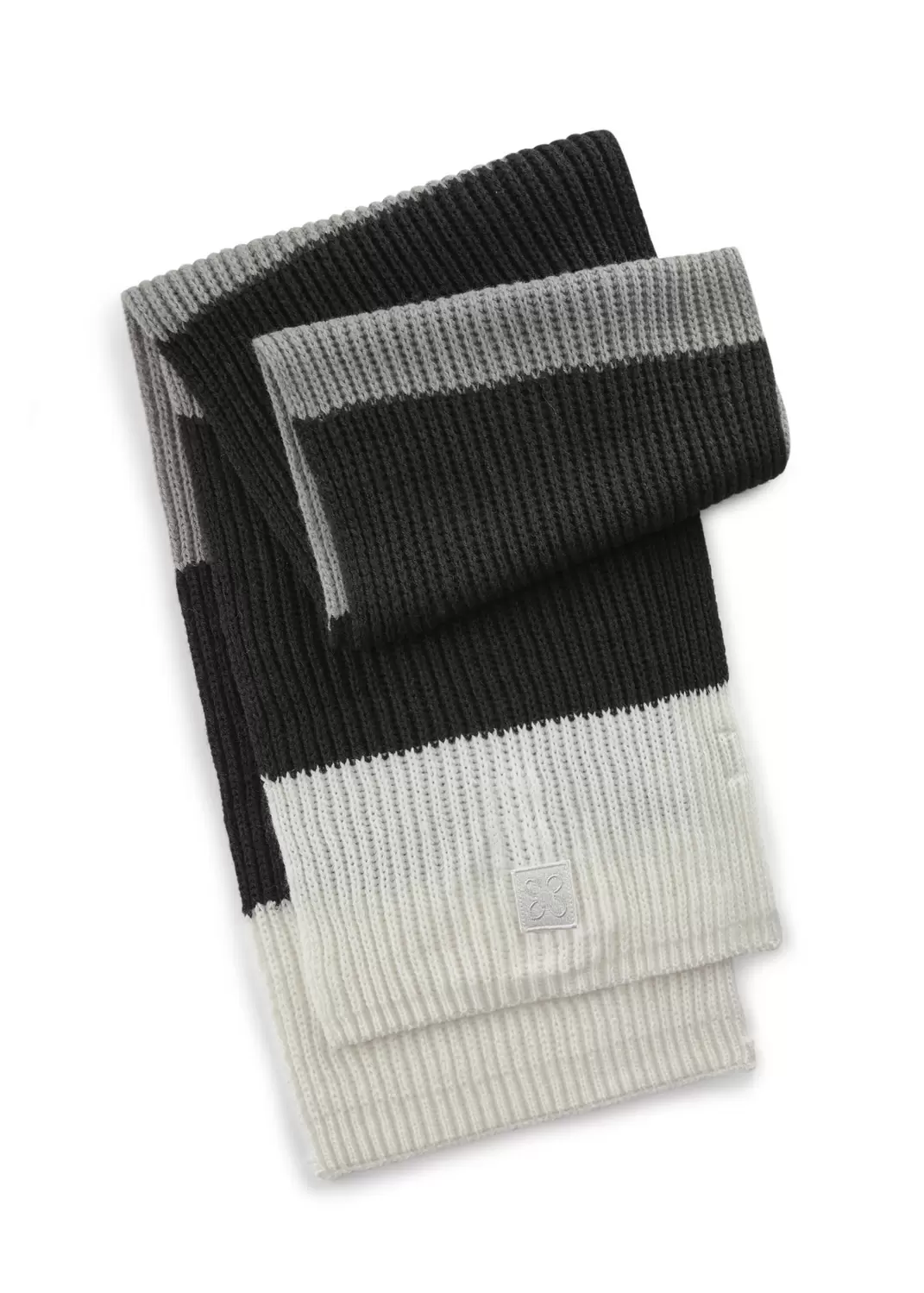 KNITTED SCARF ACRYL/WOOL STRIPES sc