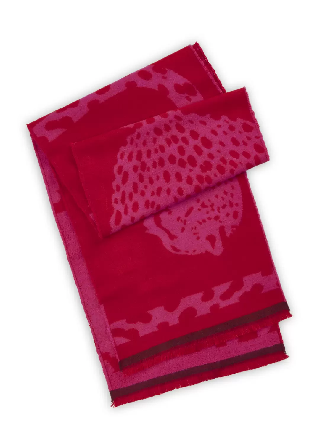 JACQUARD SCARF POLYACRYLIC LEOPARD