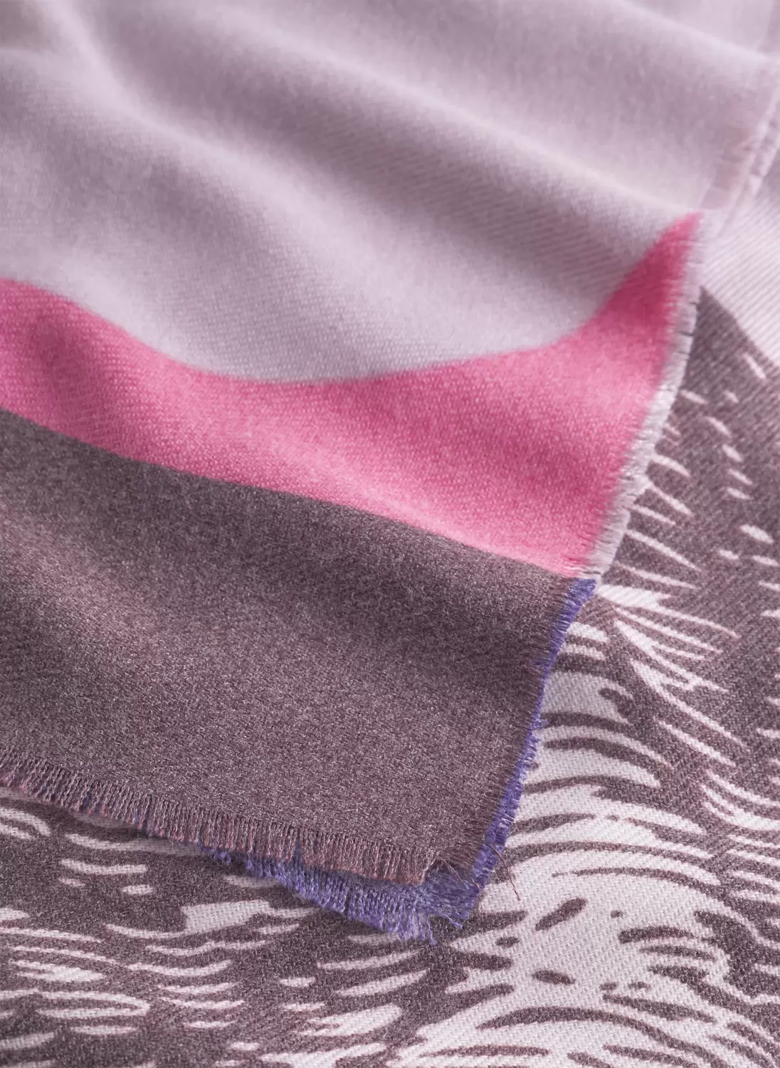 PRINTED SCARF POLYESTER/VISCOSE CAT
