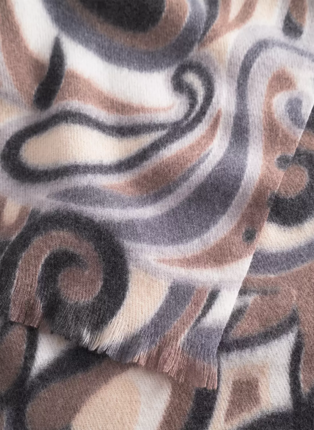 PRINTED SCARF POLYESTER/VISCOSE PAI