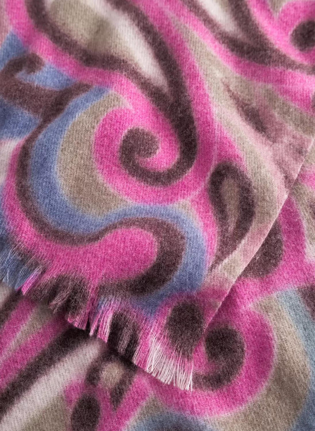 PRINTED SCARF POLYESTER/VISCOSE PAI