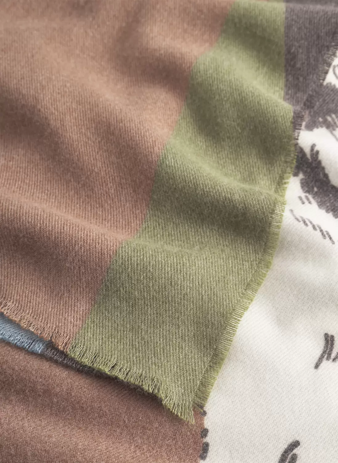 PRINTED SCARF POLYESTER/VISCOSE DOG
