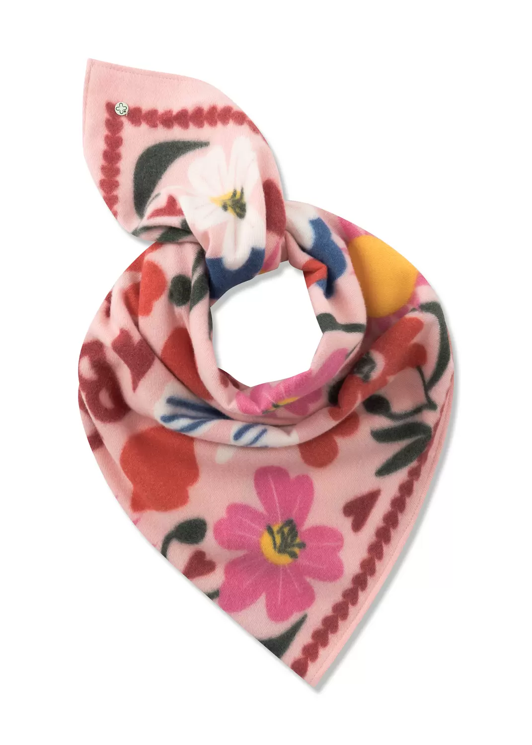 PRINTED TRIANGLE POLYESTER/VISCOSE