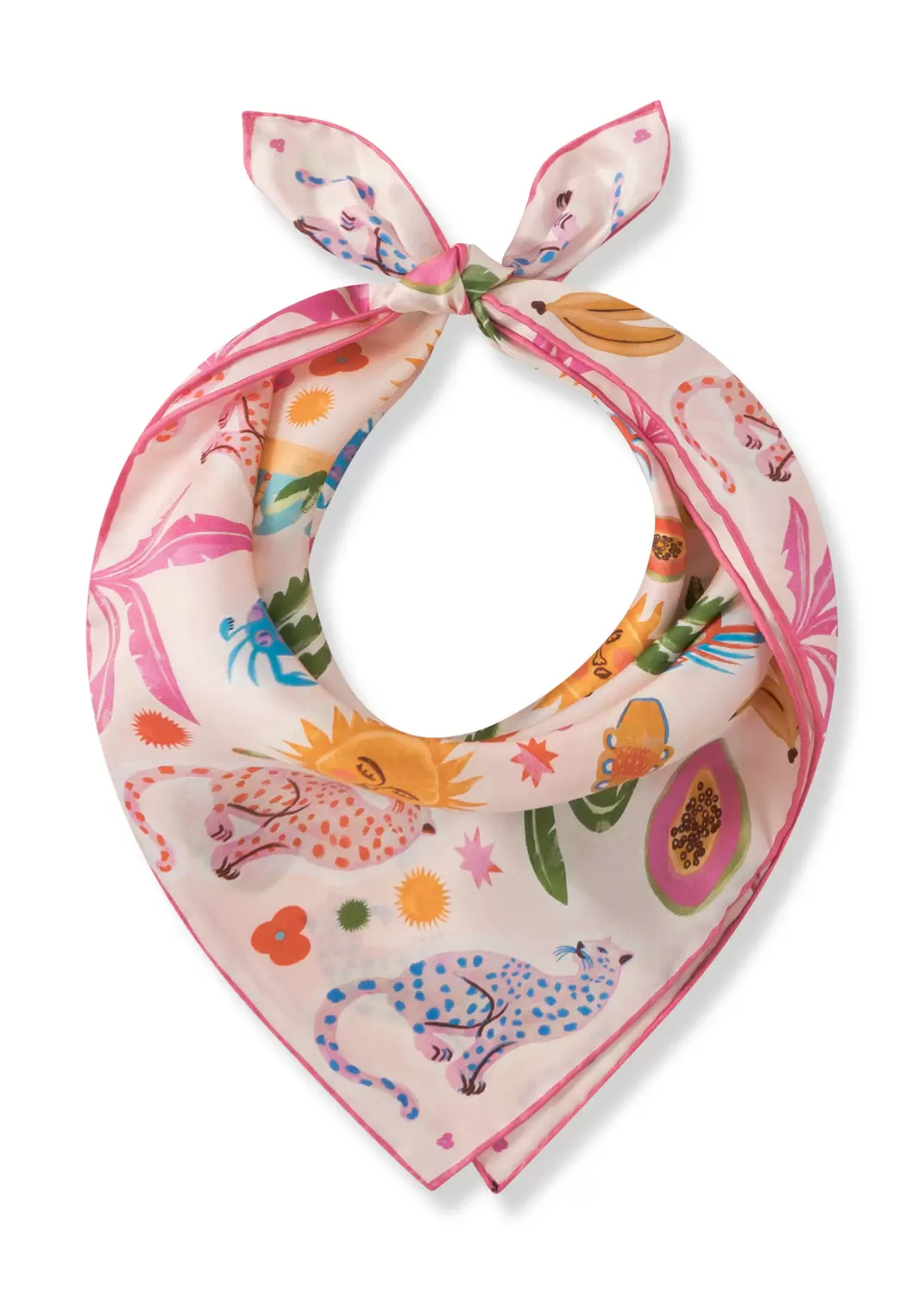 PRINTED NICKI SILK SUN PATTERN MIX