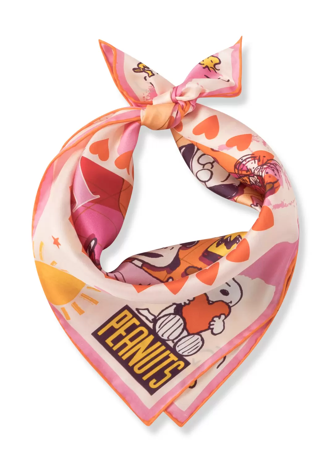 NICKI SILK PEANUTS HEART rot-53X53C