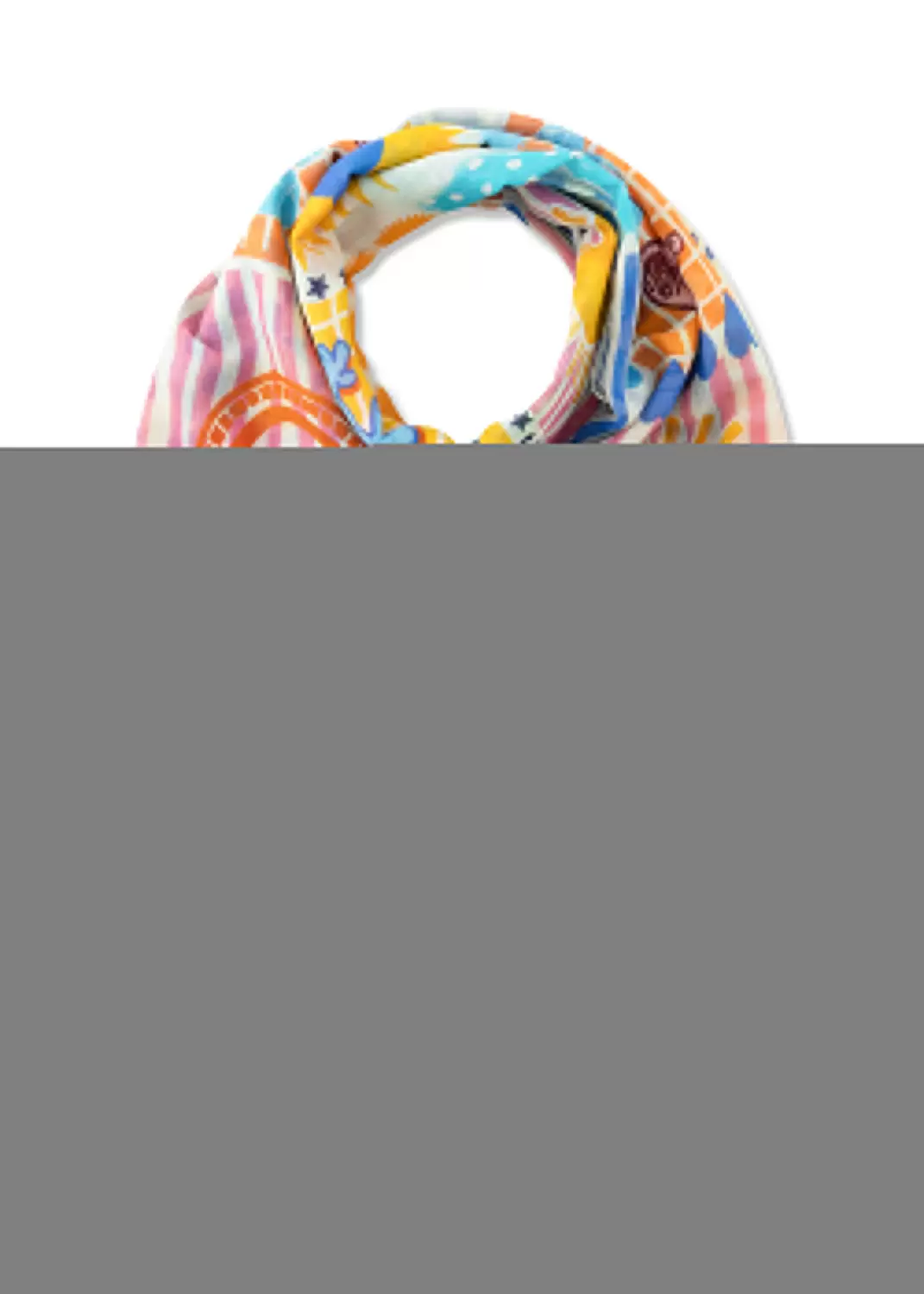 PRINTED SCARF COTTON PEANUTS PATTER