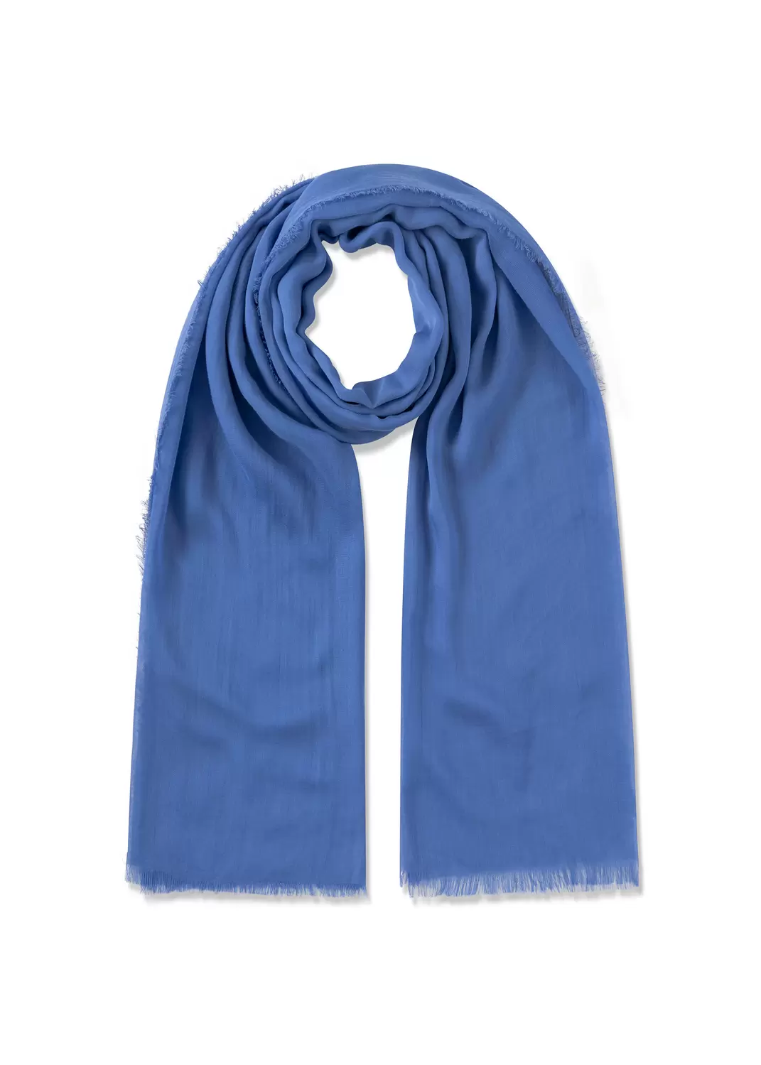 PRINTED SCARF BAMBOO LEO blau-100X1