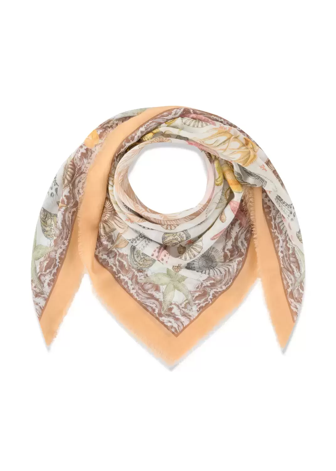 PRINTED SQUARE  COTTON OCEAN PATTER