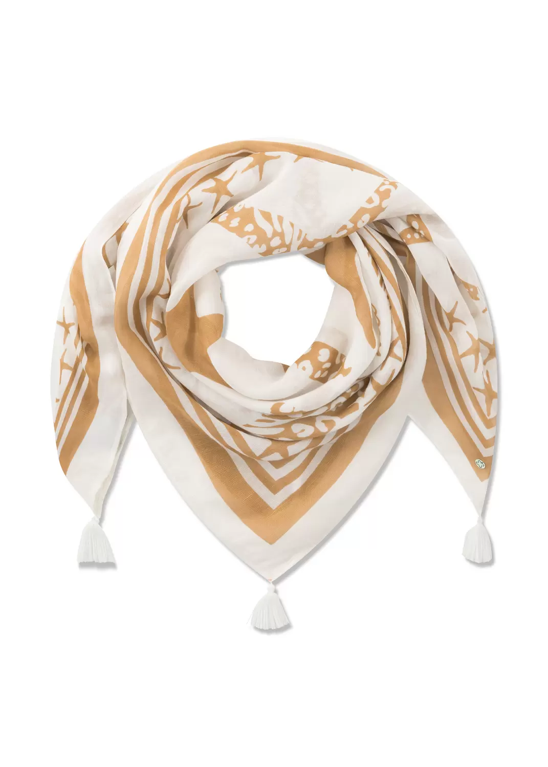 PRINTED SQUARE VISCOSE/LINEN STARFI