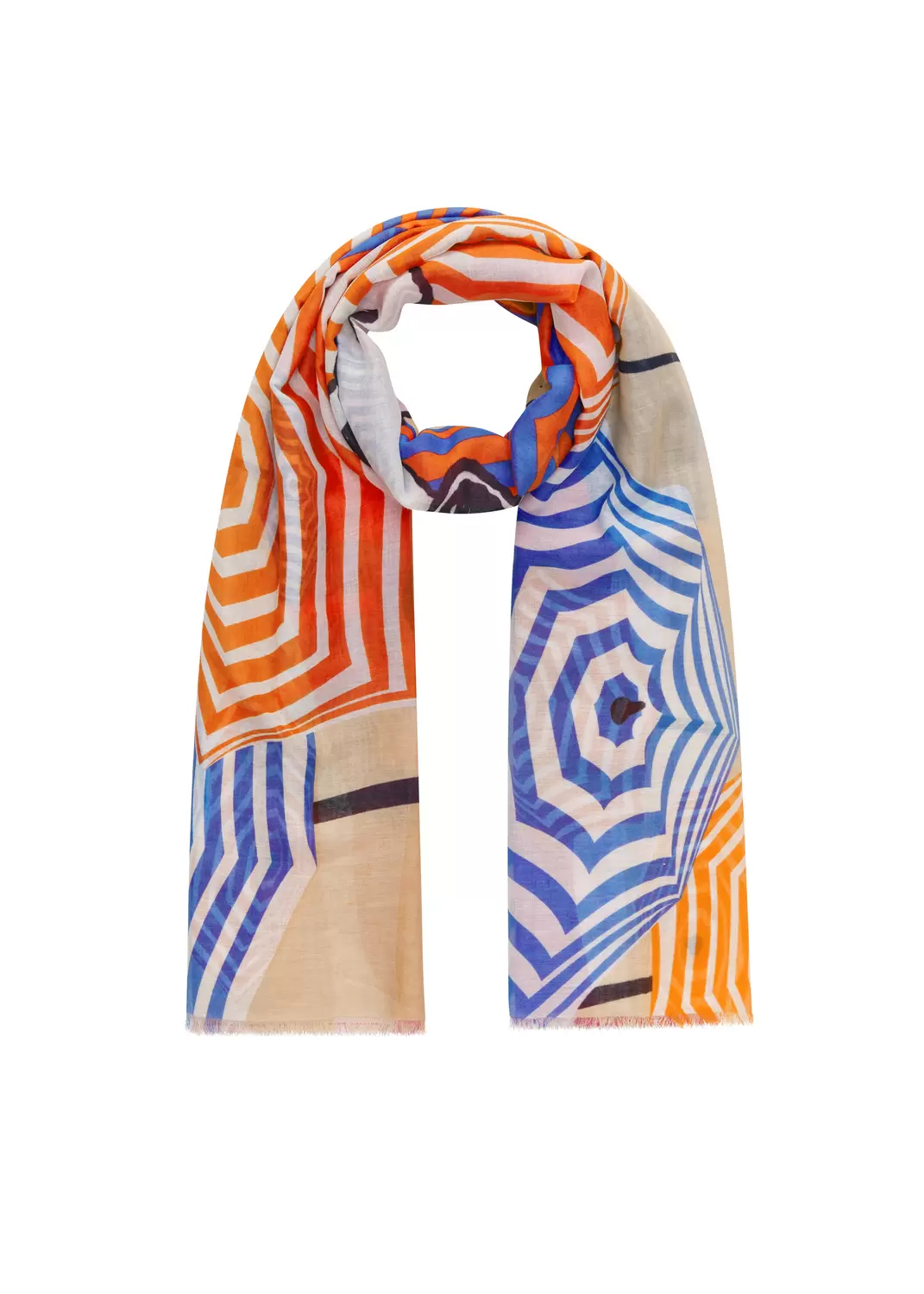 PRINTED SCARF COTTON PEANUTS QUOTE