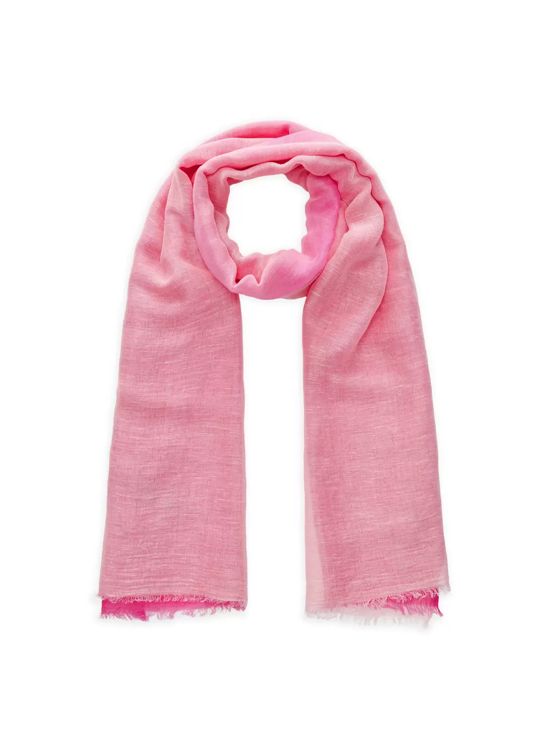 Ombré-gefärbter Schal aus feiner Baumwollmischung