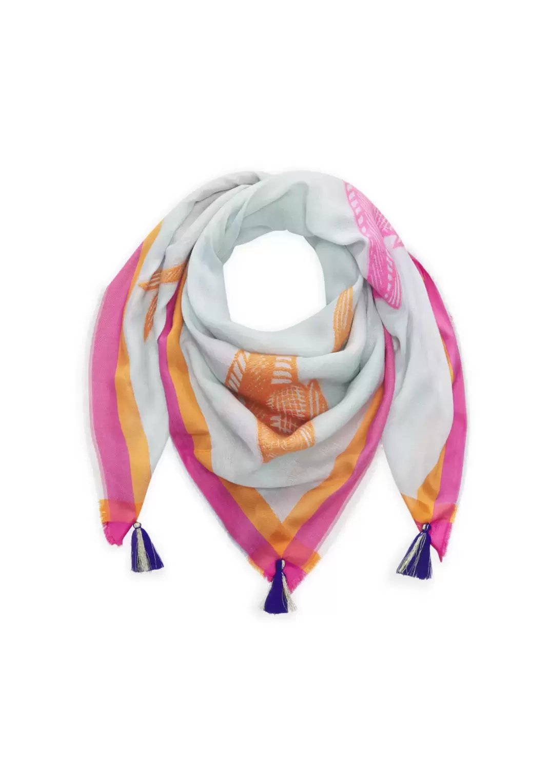 JACQUARD SQUARE COTTON MIX FISH WIT