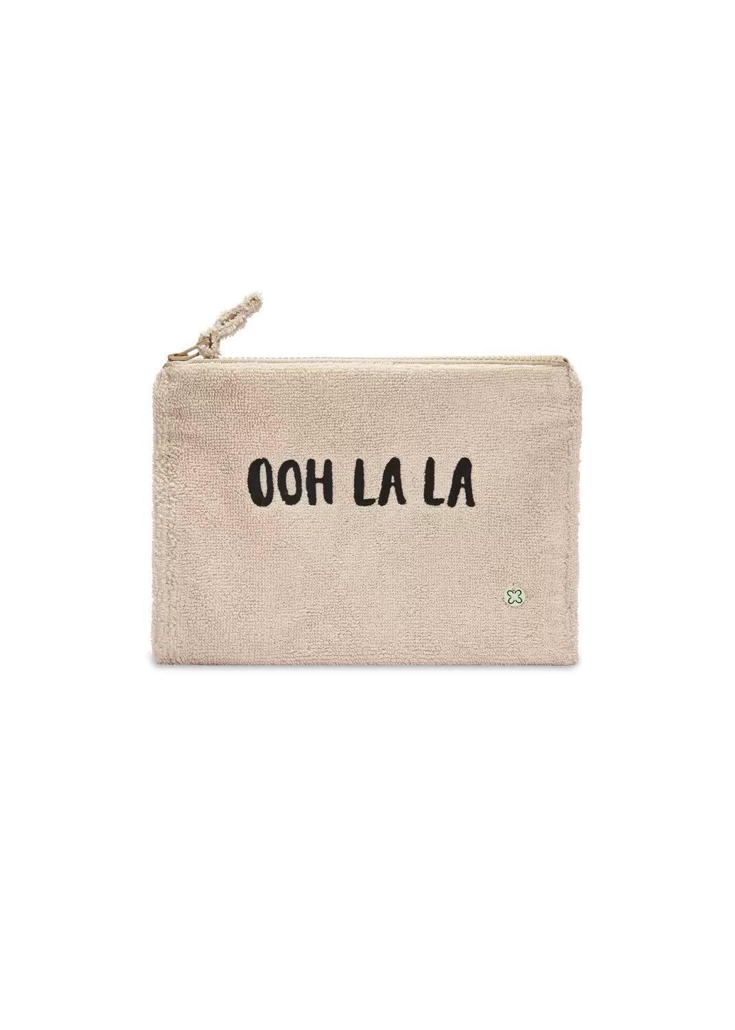 COSMETIC BAG COTTON FROTTEE QUOTE E