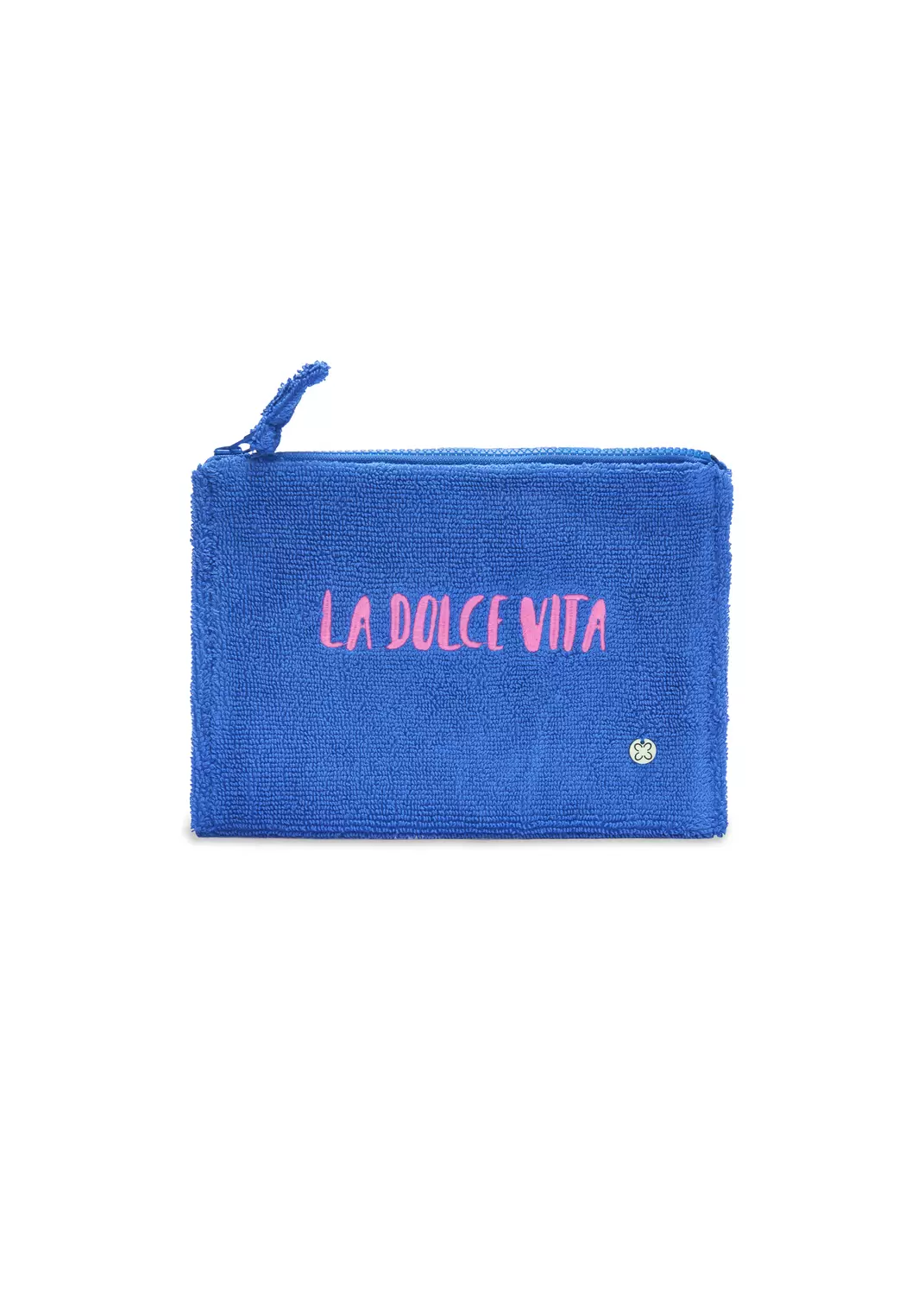 COSMETIC BAG COTTON FROTTEE QUOTE E