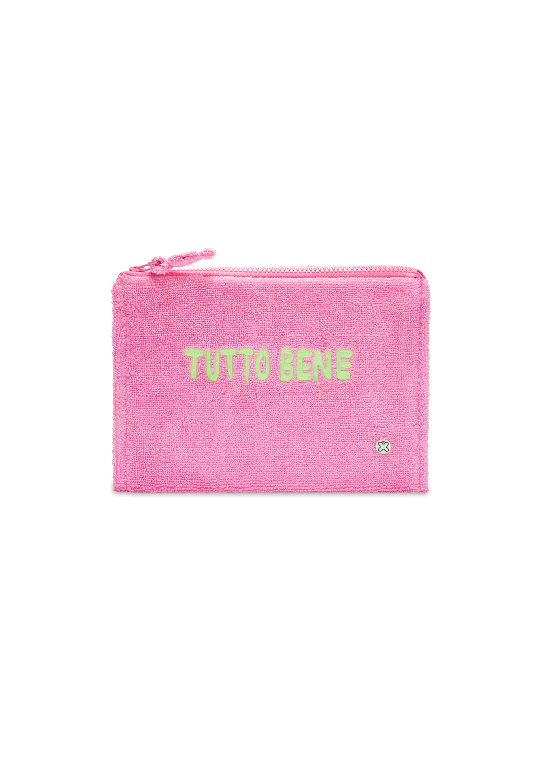 COSMETIC BAG COTTON FROTTEE QUOTE E