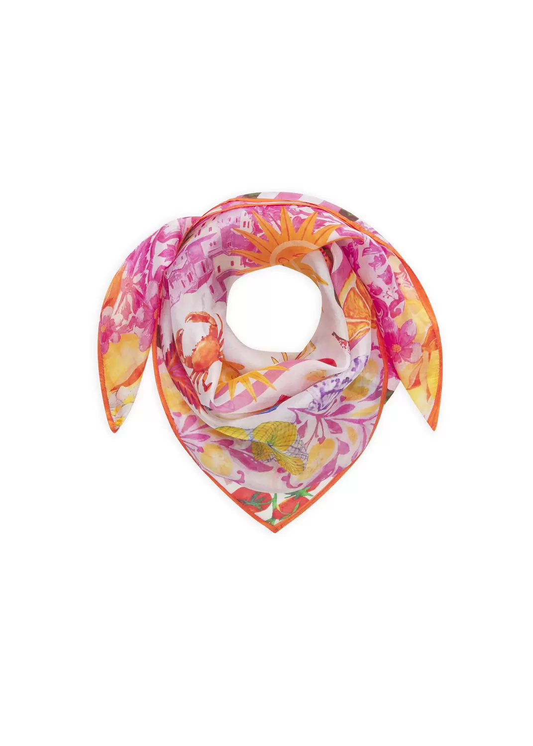 3ER PACK - PRINTED SQUARE SILK SUN