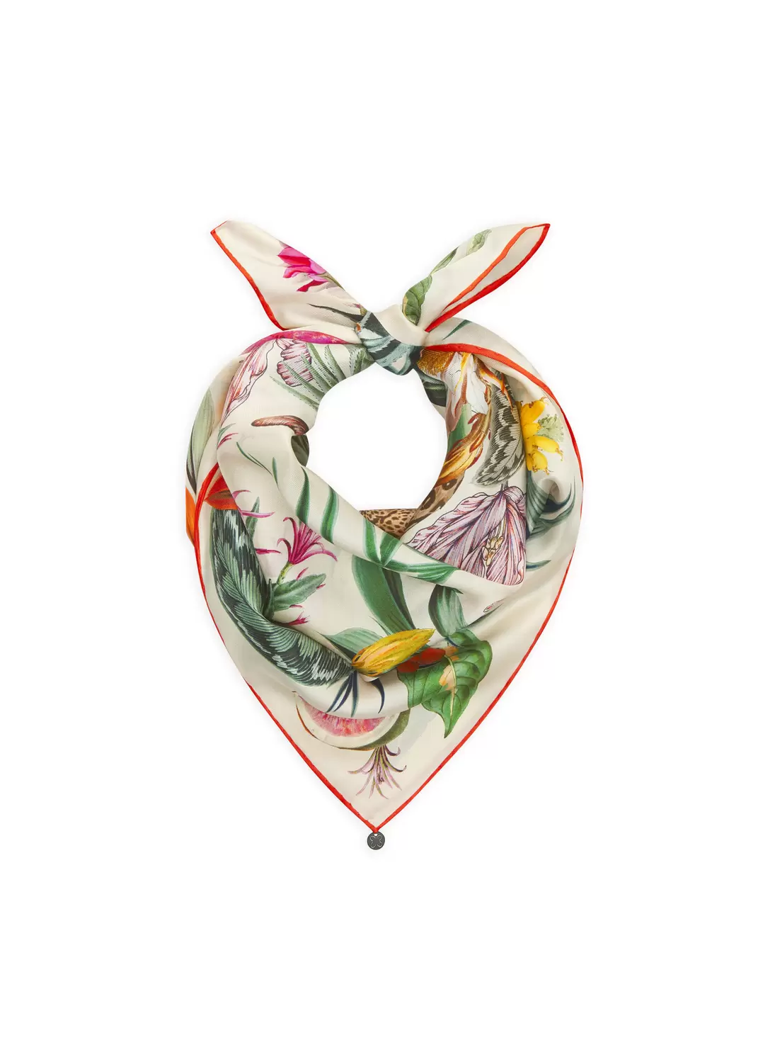 PRINTED NICKI SILK LEOPARD FLOWER M