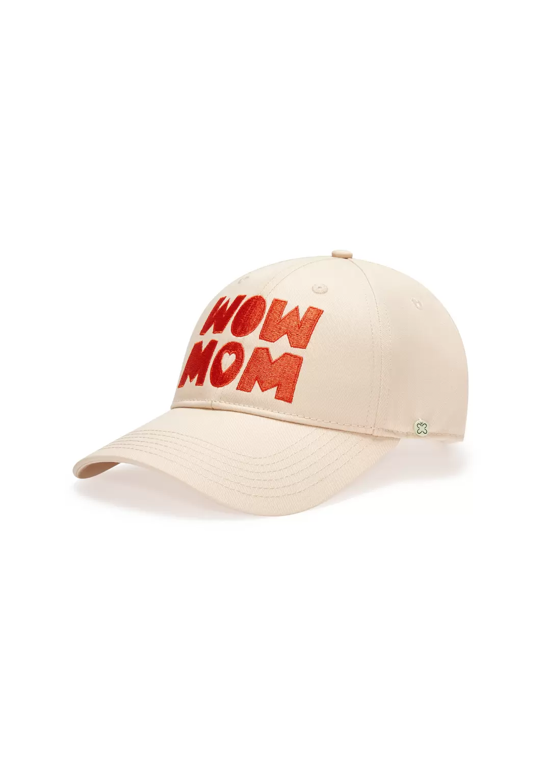 CAP COTTON WITH MOM EMBROIDERY beig