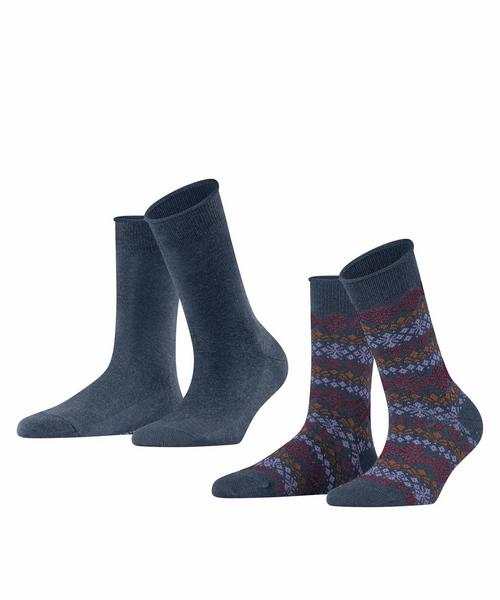 Fair Isle SO 2P - 6688/dark blue mel.