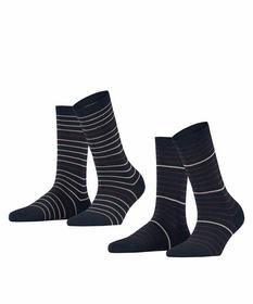 Socken Fine Stripe 2-Pack