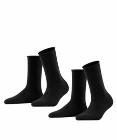 FALKE Happy 2-Pack SO - 3000/black