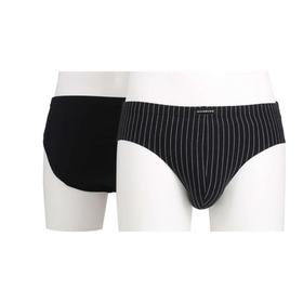 GÖTZBURG Herren Sport-Slip längsgestreift 2er Pack