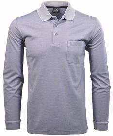 Softknit-Polo mit Brusttasche, Langarm