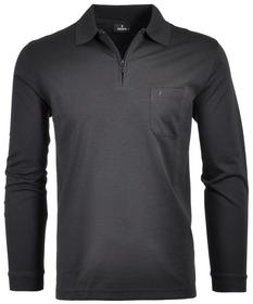 RAGMAN Softknit-Poloshirt Langarm mit Zip