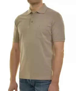 Softknit-Polo mit Brusttasche, kurzarm