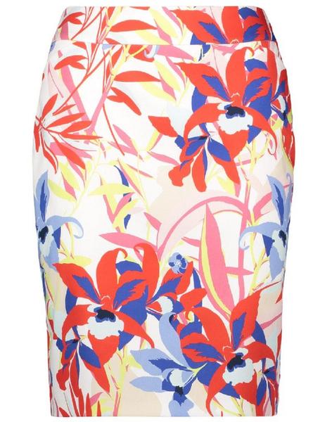 ROCK GEWEBE KURZ - 09702/OFF-WHITE GEMUSTERT