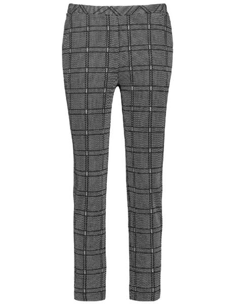 HOSE GEWIRKE / STRIC - 01102/BLACK GEMUSTERT