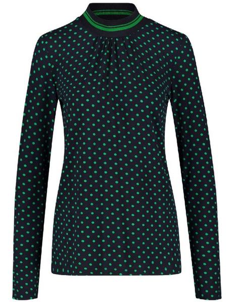 T-SHIRT 1/1 ARM - 08102/NAVY GEMUSTERT