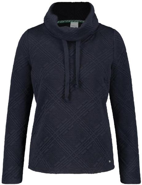 SWEATSHIRT - 08102/NAVY GEMUSTERT