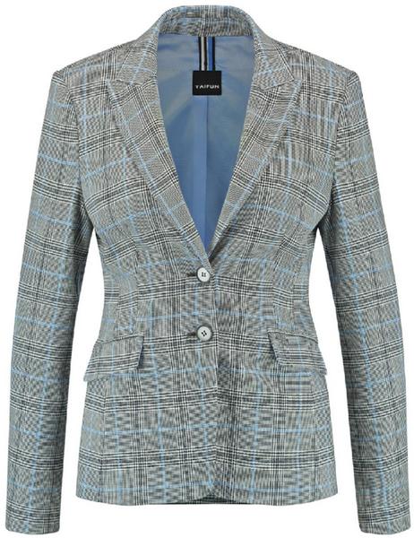 BLAZER LANGARM - 01102/BLACK GEMUSTERT