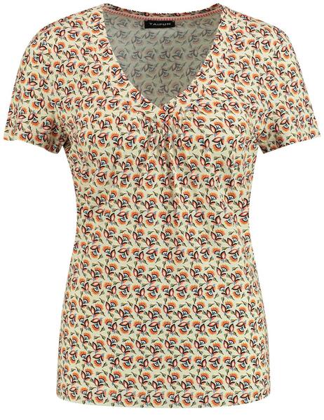 T-SHIRT 1/2 ARM - 09092/LINEN GEMUSTERT