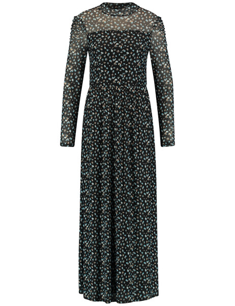 KLEID GEWIRKE - 01102/BLACK GEMUSTERT