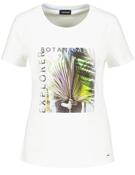 T-SHIRT 1/2 ARM - 09702/OFFWHITE GEMUSTERT