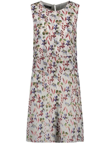 KLEID GEWIRKE - 09702/OFFWHITE GEMUSTERT