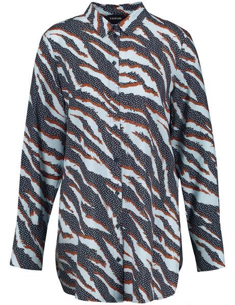 BLUSE 1/1 ARM - 08532/OBSIDIAN GEMUSTERT