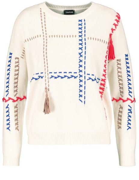 PULLOVER 1/1 ARM - 09302/CANVAS GEMUSTERT