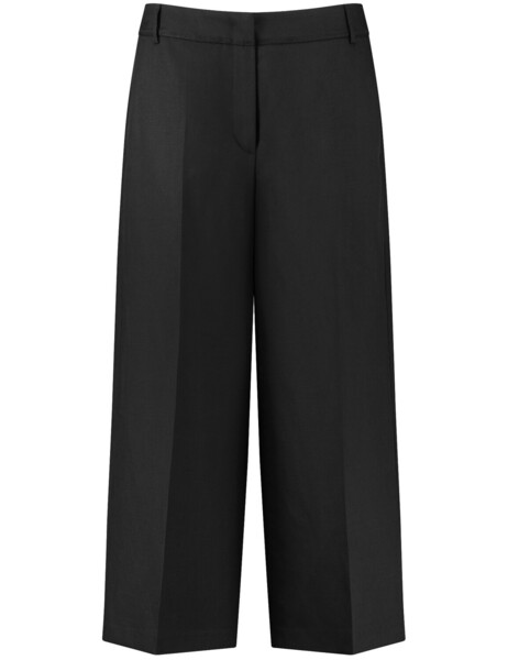 HOSE FREIZEIT VERKUE WIDE LEG H - 01100/SCHWARZ