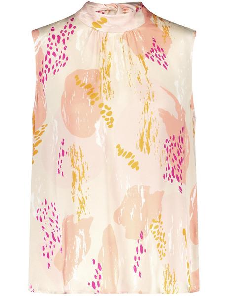 BLUSE OHNE ARM - 03282/VIBRANT MAGNOLIA GEMUSTER