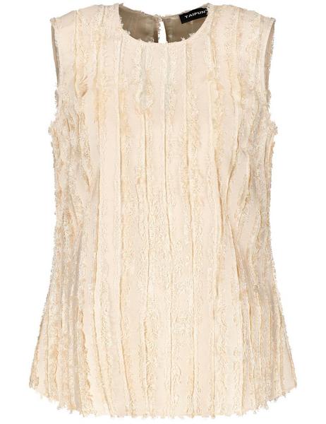 BLUSE OHNE ARM - 09350/OATMEAL