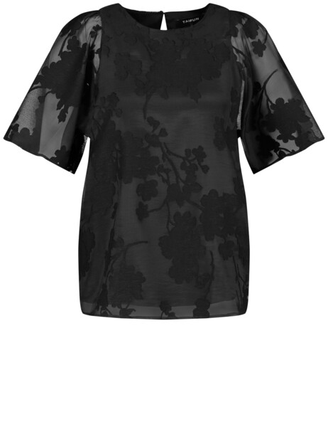 BLUSE 1/2 ARM - 01100/SCHWARZ