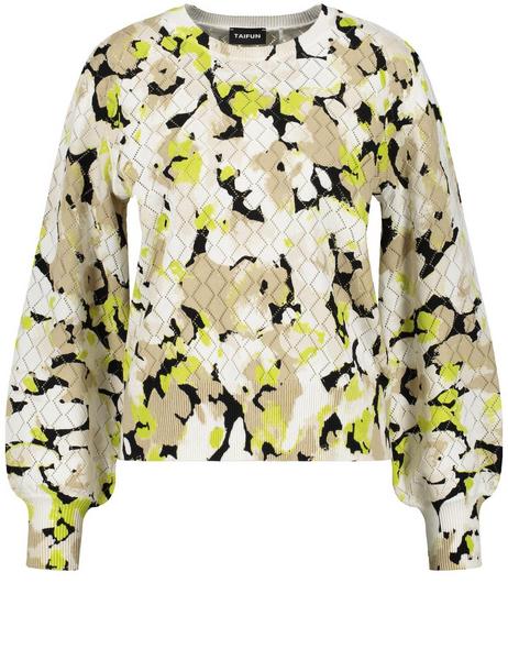 PULLOVER 1/1 ARM - 09462/ROASTED HAZEL GEMUSTERT