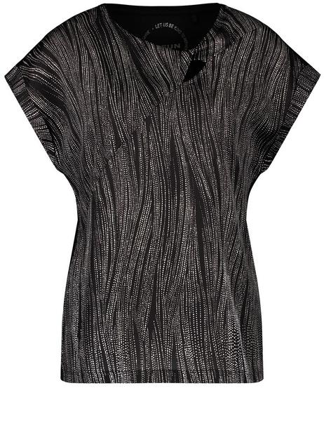 Blusenshirt mit dekorativem Ausschnitt
