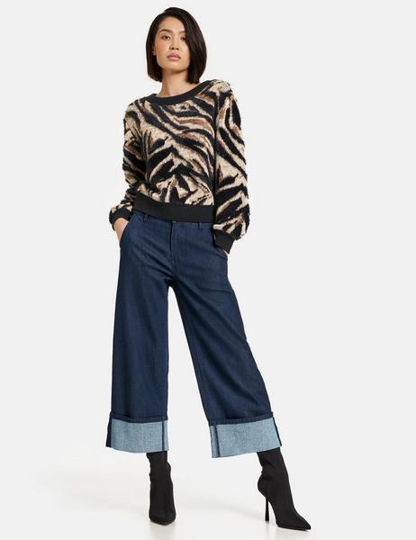 3/4 Jeans Culotte Wide Leg